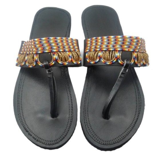 Shoes - Women's Beaded Sandals NWOT